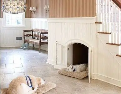 Pet room under the stairs