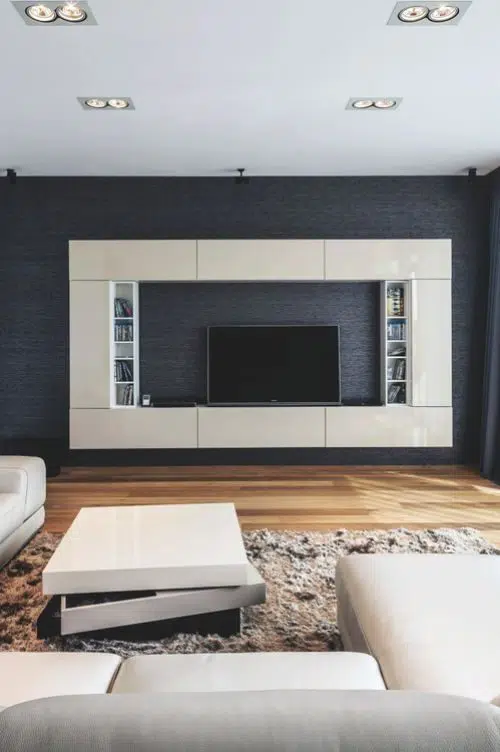 Symmetrical TV cabinet designs