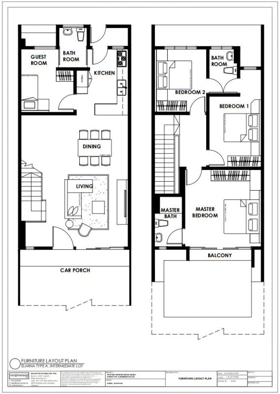 Elmina Valley 1 Shah Alam two storey link house floor plan by Recommend.my