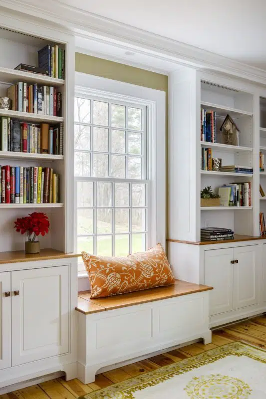 Bay window storage ideas