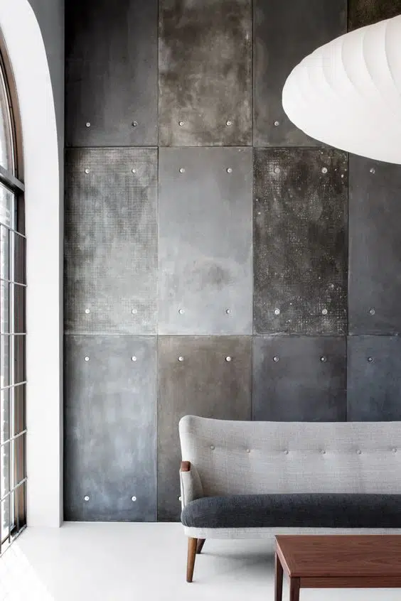 Concrete interior design 