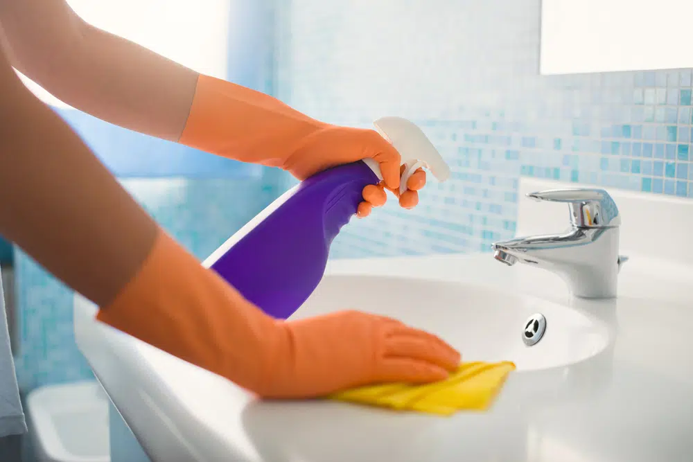 clean all surfaces to remove traces of hfmd