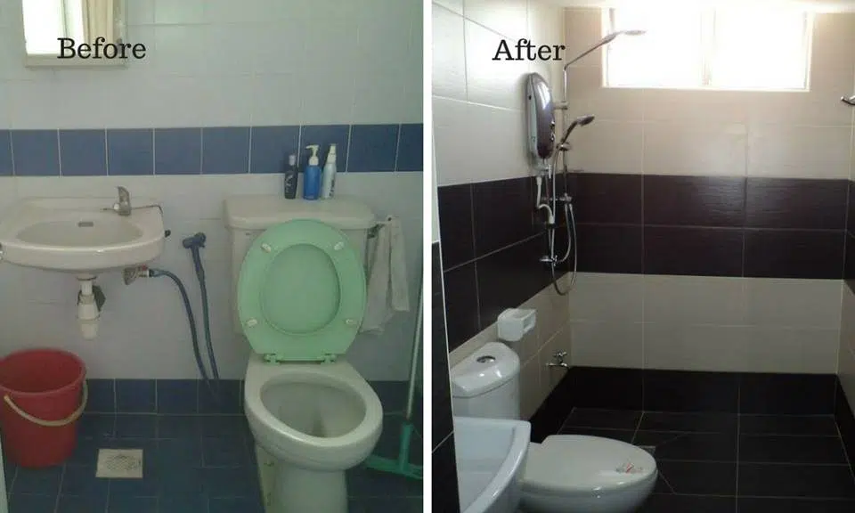 Bathroom tile replacement at Bukit OUG, Bukit Jalil
