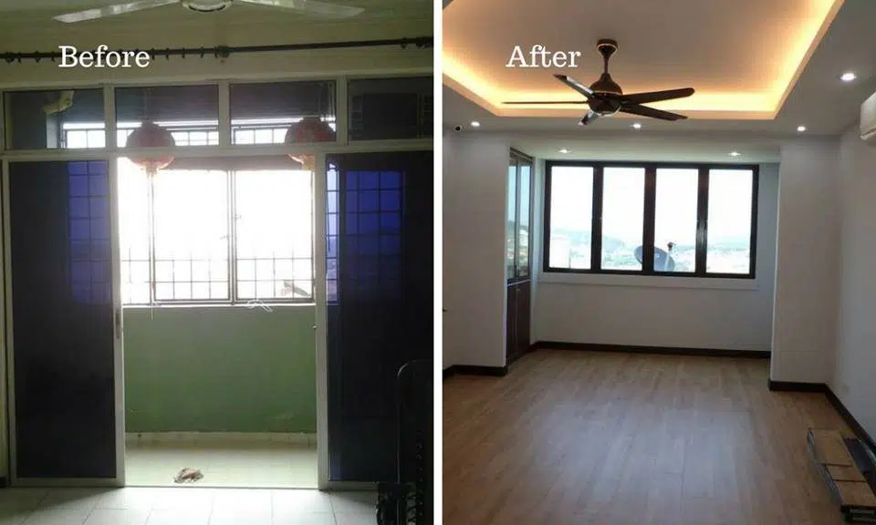 Condominium balcony renovation in Bukit OUG by ML Engineering Construction