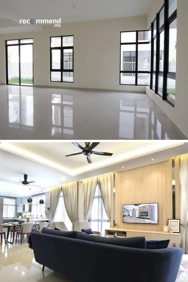 Semi-d interior design in Southville City, Bangi by R.Works