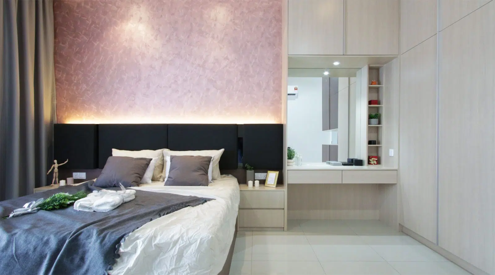 A contemporary master bedroom design in southville city