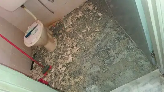 toilet floor waterproofing