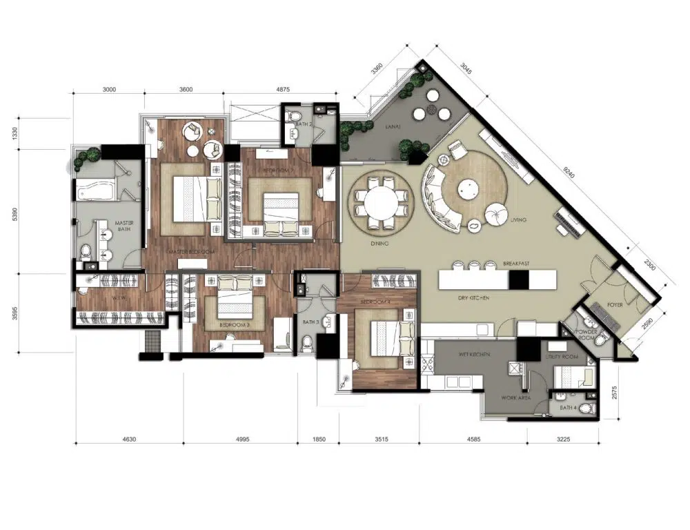 9 Bukit Utama 2,668 sqft floor plan 