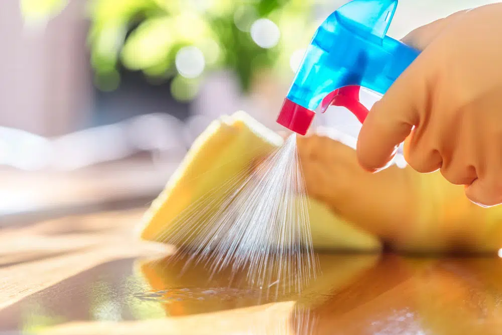 Surface disinfecting is the most basic method in infection prevention. It involves the process of wiping down all surfaces, especially high-contact items, with a diluted antimicrobial solution to remove any visible layer of dust, mould and germs.