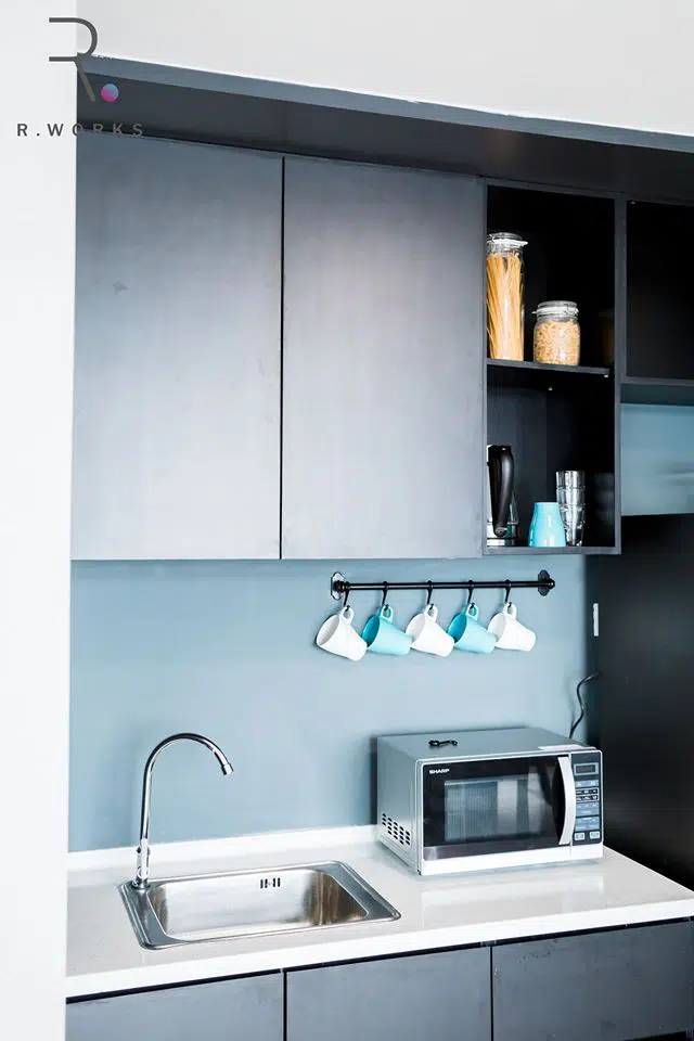 Built-in kitchenette in Empire City, Damansara 