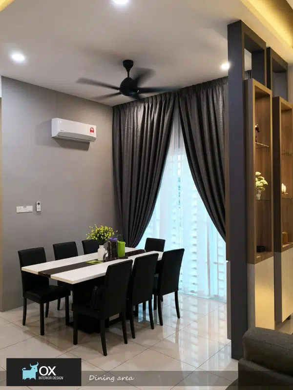 2405 sqft Semi-Detached House in Pearl Tropika-Pearl City by OX interior design - dining room