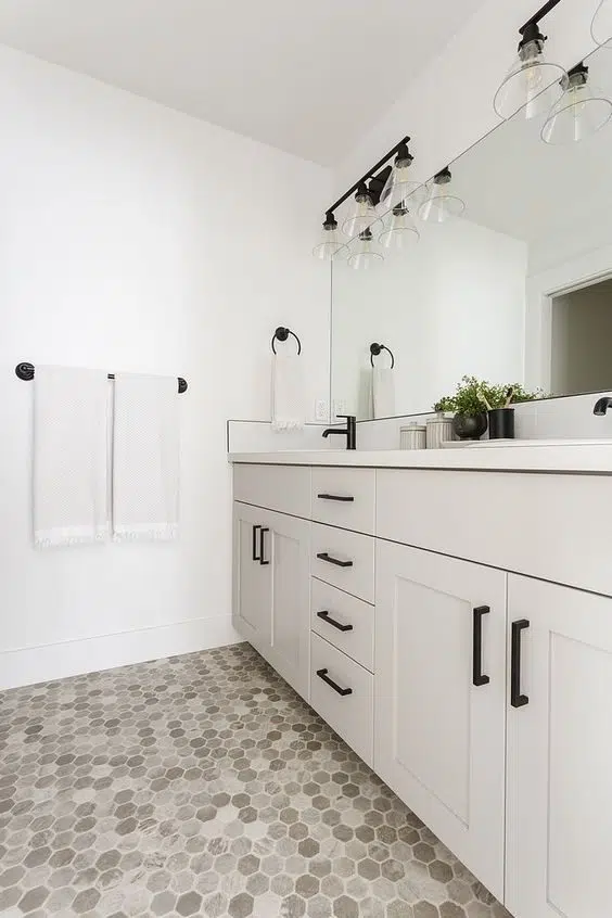 Under-sink floating bathroom cabinet