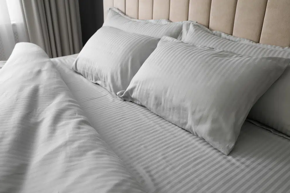 Cotton bed sheets are good for restful sleep