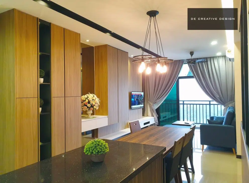 Interior design and storage in Molek Regency Apartment, Taman Molek